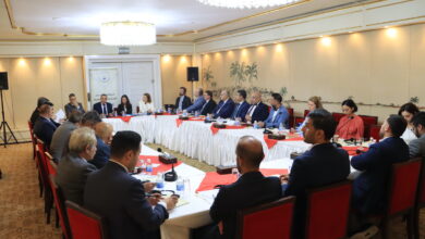 Photo of A panel discussion on the final report (Speicher crime) in the presence of the head and members of the international investigation team on ISIS crimes (unitad).